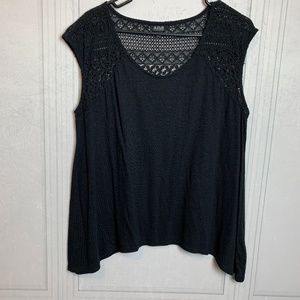a.n.a Black Lace Summer Tank Top